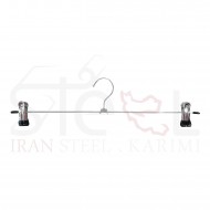 چوب لباسی مدل دوگیره فلزی کد 5050