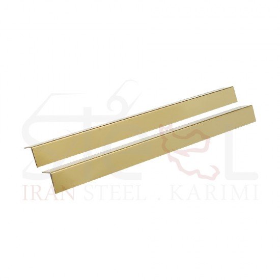 قیمت نبشی استیل طلایی 1.5 در 1.5 خرید نبشی استیل طلایی 1.5 در 1.5